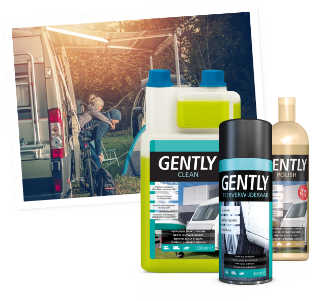 Gently reinigt en onderhoudt je caravan of camper